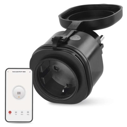 #GOSMART WIFI SOCKET IP44 WITH TIMER/WATT. SCHUKO 