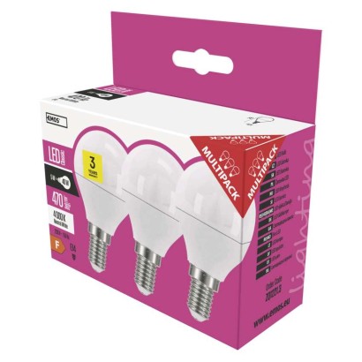 LED spuldze Classic Mini Globe / E14 / 5 W (40 W) / 470 lm / neitrāli balta