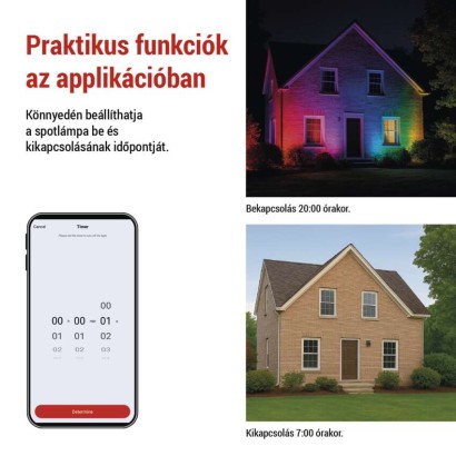 GOSMART LED reflektor 50W, 4300 lm, RGB+CCT, IP65