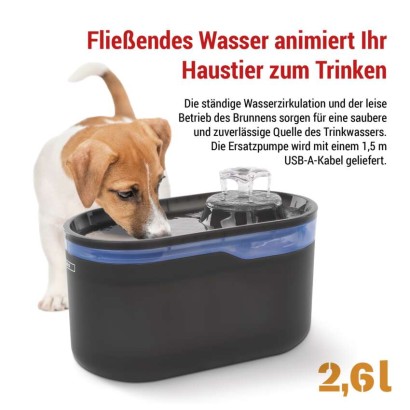 Ersatzwasserpumpe für intelligente Wasserbrunnen, schwarz