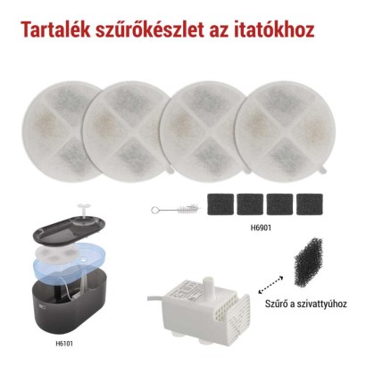 Szűrőkészlet vízszökőkutakhoz PET-901