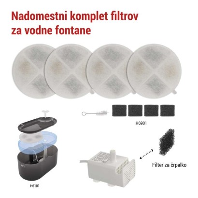 Komplet filtrov za vodne fontane PET-901