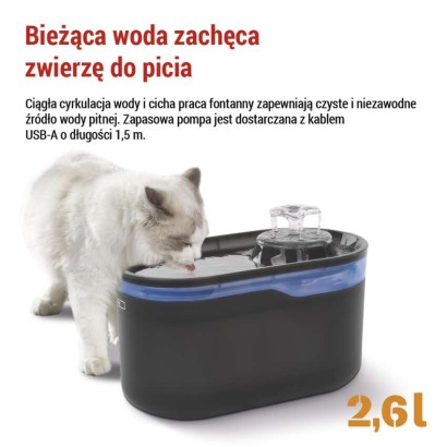 Pompa zapasowa do poidła H6101, biała