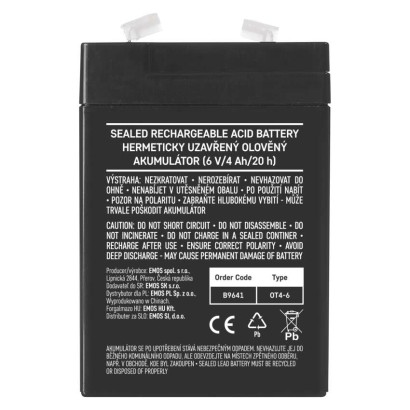 EMOS Ólom-savas akkumulátor (P2301, P2304, P2305, P2308)