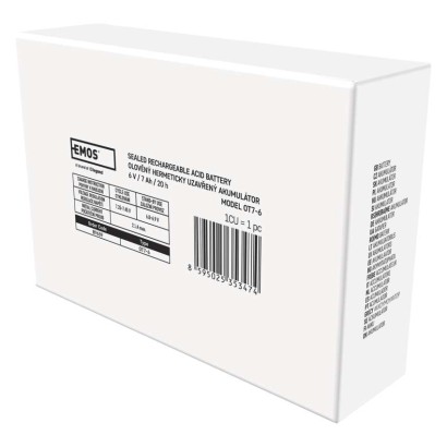 Bezúdržbový olovený akumulátor 6 V/7 Ah, faston 4,7 mm