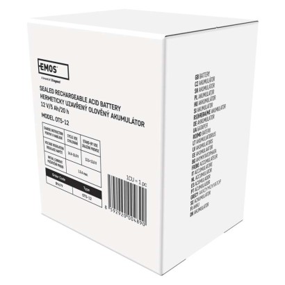 SLA (hermētisks svina un skābes elementu) akumulators, 12 V/5 Ah, Faston, 6,3 mm