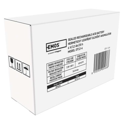 Bezúdržbový olovený akumulátor 6 V/12 Ah, faston 4,7 mm