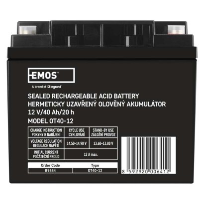 Akumulator AGM 12V 40Ah M6