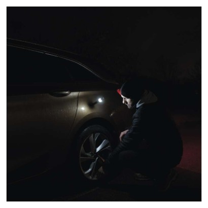 Latarka metalowa LED COB 360° 180 lm 2x AA