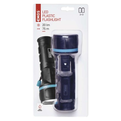 LED Taschenlampe P3862, 20 lm,2x D