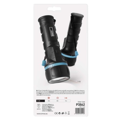 LED Taschenlampe P3862, 20 lm,2x D