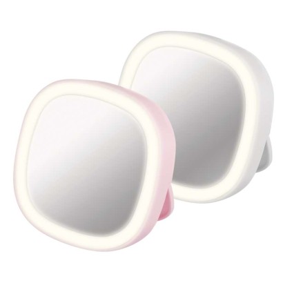 Hordozható sminktükör LED fénnyel, 10 db, kínáló dobozban