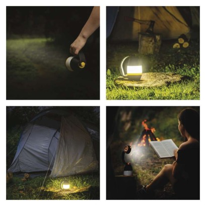 LED multifunkčné kempingové svietidlo P4008, 215 lm, 3x AA