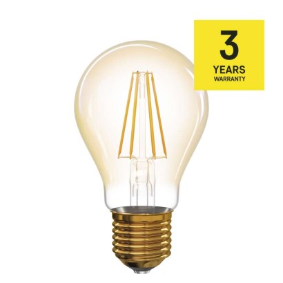 LED žárovka Vintage A60 / E27 / 4,3 W (35 W) / 400 lm / teplá bílá