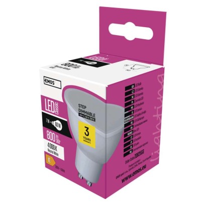 LED dimmerdatav pirn Classic MR16 / GU10 / 7 W (60 W) / 800 lm / neutraalne valge