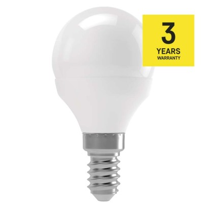 LED žárovka Classic Mini Globe / E14 / 4,1 W (32 W) / 350 lm / neutrální bílá