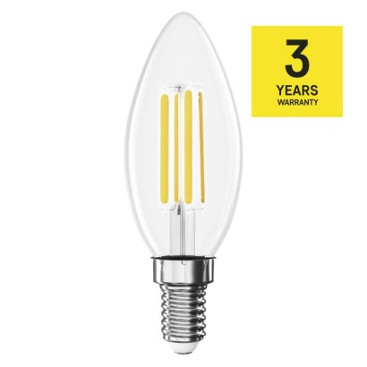 LED izzó Filament gyertya / E14 / 5,9 W (60 W) / 806 lm / Természetes fehér
