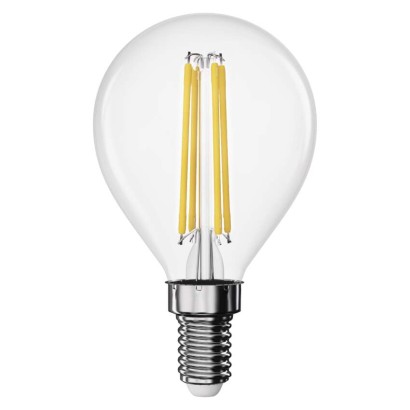 LED žárovka Filament Mini Globe / E14 / 3,4 W (40 W) / 470 lm / neutrální bílá