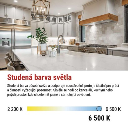 LED žárovka Classic JC / G9 / 4,2 W (40 W) / 470 lm / studená bílá 