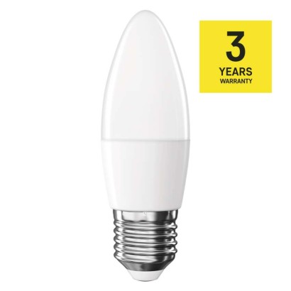 LED žárovka Classic svíčka / E27 / 4,2 W (40 W) / 470 lm / neutrální bílá
