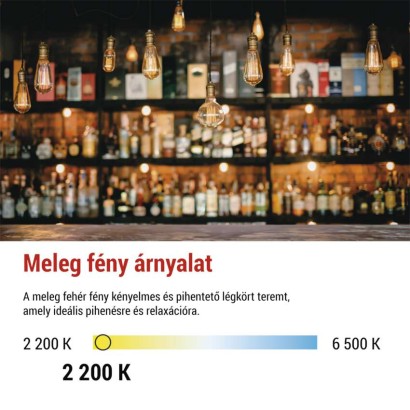 LED izzó Vintage gyertya / E14 / 2,5 W (20 W) / 225 lm / Meleg fehér