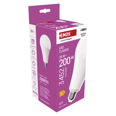 LED spuldze Classic A95 / E27 / 28 W (200 W) / 3452 lm / Neitrāli balta