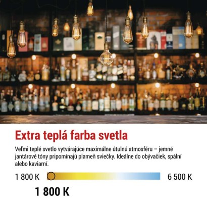 LED žiarovka DECO S123 / E27 / 3,5 W (14 W) / 130 lm / flame