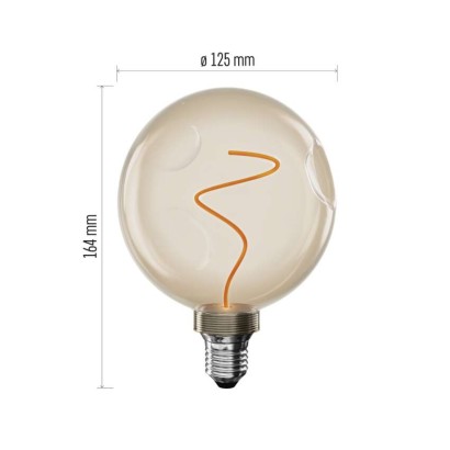 LED izzó DECO CG125A / E27 / 4,5 W (24 W) / 240 lm / flame