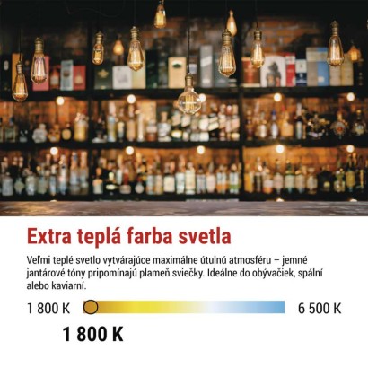 LED žiarovka DECO CG125A / E27 / 4,5 W (24 W) / 240 lm / flame