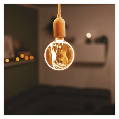 LED izzó DECO G130OA / E27 / 4 W (22 W) / 220 lm / flame