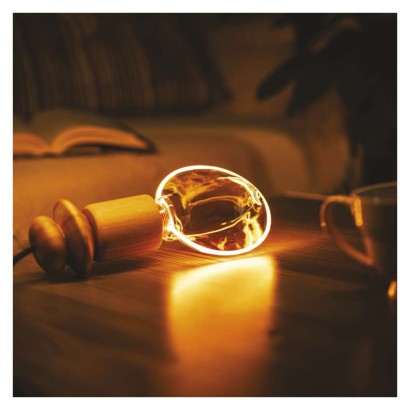 LED izzó DECO G130OA / E27 / 4 W (22 W) / 220 lm / flame