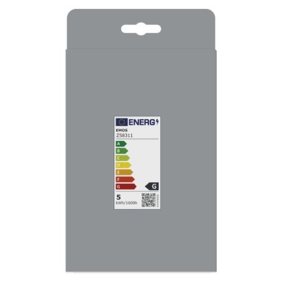 LED žárovka DECO SMOKED G125 / E27 / 4,5 W (19 W) / 180 lm / flame