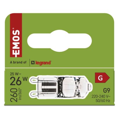 Żarówka halogenowa JC 25W G9 ciepła biel