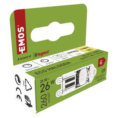 Żarówka halogenowa JC 25W G9 ciepła biel