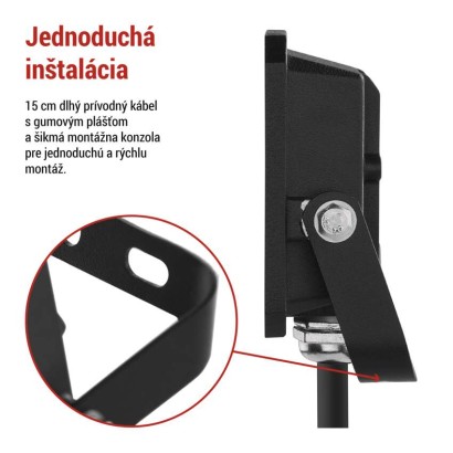 LED reflektor SIMPO 10 W neutrálna biela