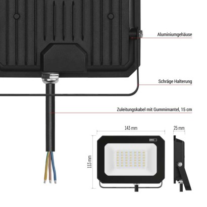 LED reflektor SIMPO 20 W neutralweiß