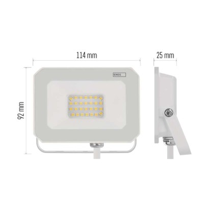 LED reflektor SIMPO 20W, fehér, IP65, 2000 lm, természetes fehér