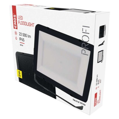 LED prožektors INOVO, 200 W, pelēks, neitrāli balts