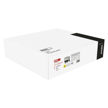 LED reflektor AVENO čierny, 200W neutrálna biela