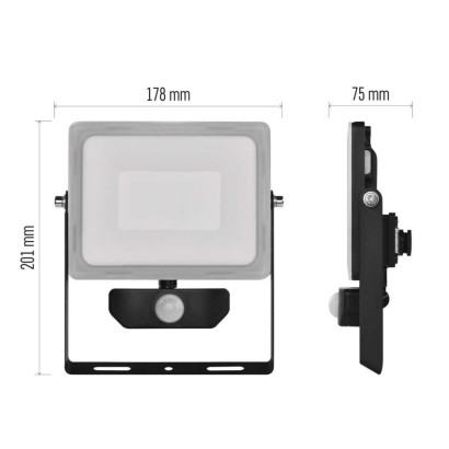 EMOS Ilio LED reflektor 31W 2800lm mozgásérzékelővel IP44 term. fehér