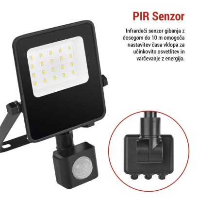 LED reflektor VISIO s senzorjem 10W
