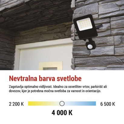 LED reflektor VISIO s senzorjem 10W