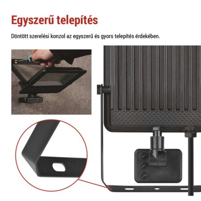 EMOS VISIO LED reflektor 50 W mozgásérzékelővel IP54 term. fehér