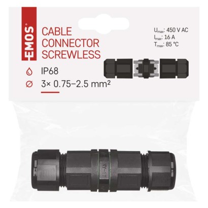 Plastová káblová spojka IP68