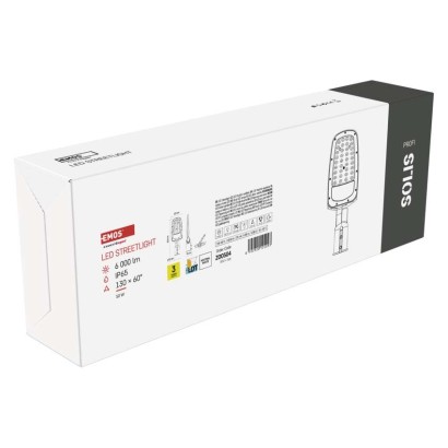 LED publiskais gaismeklis SOLIS 50W, 6000 lm, neitrāli balts