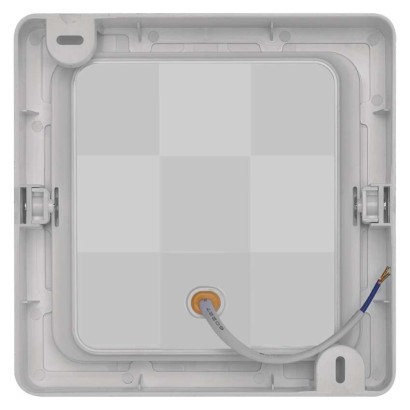 Panel LED natynkowy RUBIC 2w1, kwadrat, biały, 18W, naturalna biel