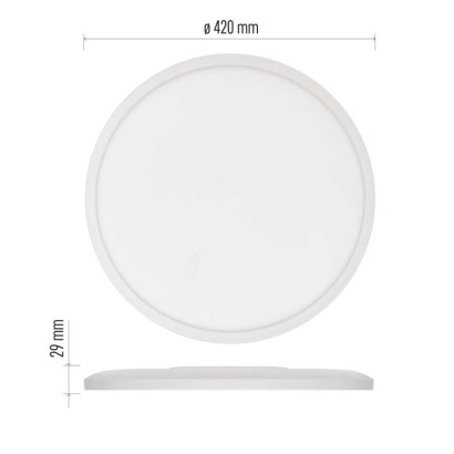 Oprawa LED FLORI okrągła, biała, 22W, neutralna biel