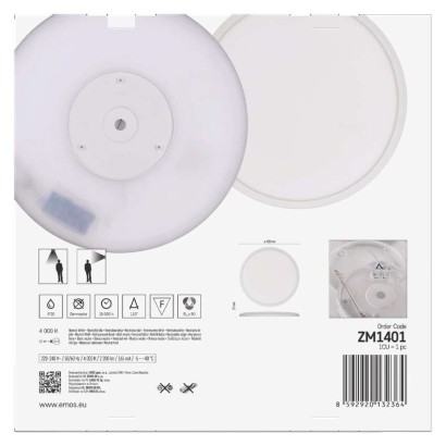 Oprawa LED FLORI okrągła, biała, 22W, neutralna biel