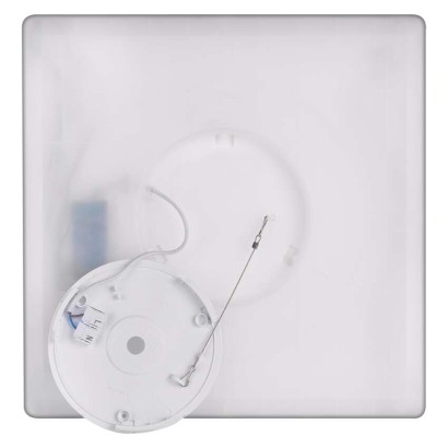 LED gaismeklis FLORI kvadrāts, melnā, 22W, neitrāli balts