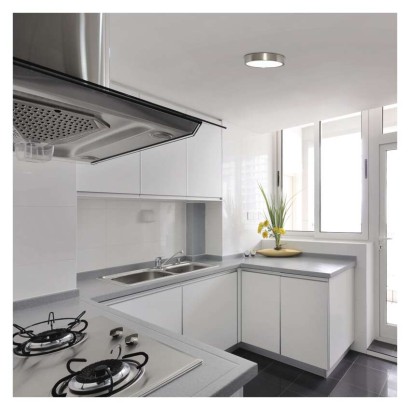 LED felületi lámpatest NEXXO, kerek, ezüst, 21W, CCT